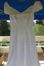 VINTAGE/RETRO:  CHEMISE de NUIT Longue, NYLON FIN , AN 1960, T: 38/40 (Fr