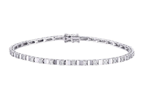 Bracelet tennis alternance - bracelet,