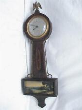 Vintage Gilbert Model B Wooden Banjo Wall Clock Country Meadow 