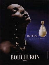 Publicité Papier - Initial, Parfum "Perle" de Boucheron de 2002, Spela Lenarcic
