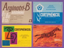 4 buvards médicaux des