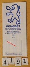 PEUGEOT GAMME 205 309 405 305