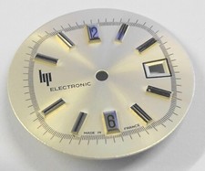 1 CADRAN ORIGINE MONTRE LIP ELECTRONIC R184 GRIS NEUF