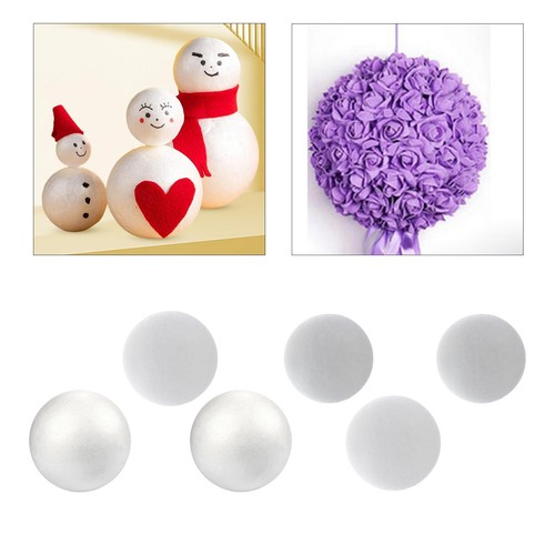 Boules mousse blanches - de,