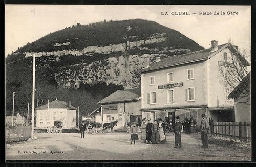 Cpa cluse place la gare - cpa,