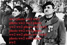 ww2 Photo Darnand Vichy Pétain PPF RNP Milice Police GMR Doriot Gendarmerie 