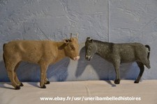 santons DEVINEAU, Ane et boeuf