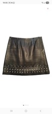 Magnifique Jupe En Cuir  Noir
