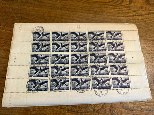 Poste aérienne 18 feuille - poste,