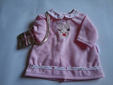 Robe Motif Renne Et Sac POUPEE COROLLE 36 Cm