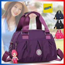 Sac Bandoulière Femme Nylon Imperméable Décontracté Multi-Poches 3 Coloris