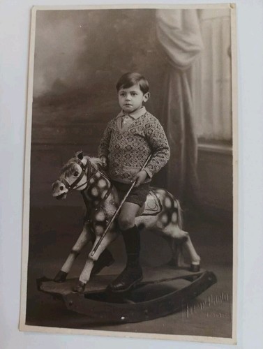 Cpa photo enfant sur - cpa,