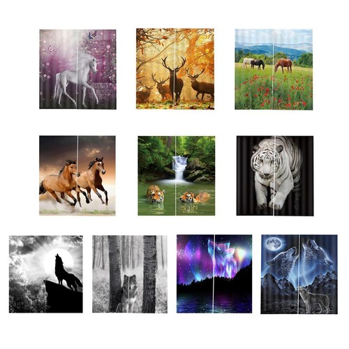 Rideaux imprimés motifs - imprimés, à