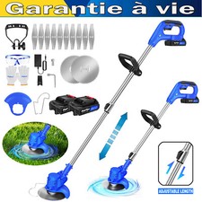 Tondeuse à gazon électrique sans fil 21v de jardin Débroussailleuses + batterie