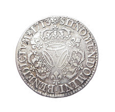 LOUIS XIV écu aux 3 couronnes