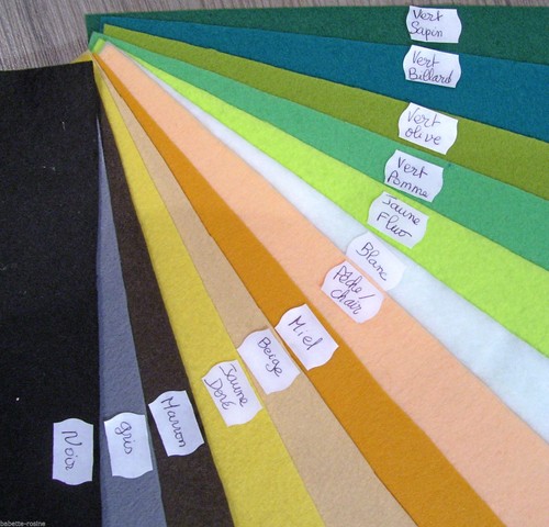Feuille coupon tissu feutrine - feuille,