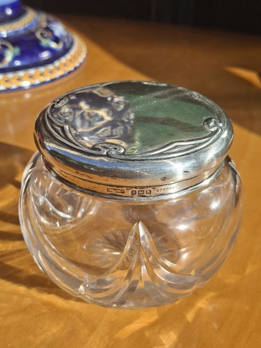 Argent massif cristal pot - cristal,
