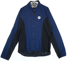 Veste de cyclisme coupe-vent vintage Castelli bleu marine fermeture éclair in...