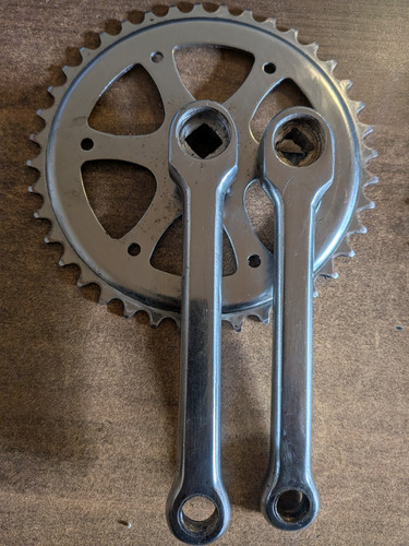 Pédalier vintage acier - pédalier,