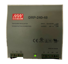 MEAN WELL DRP-240-48 Alimentation Électrique 100-240VAC 3.5A 50/60Hz Commutable