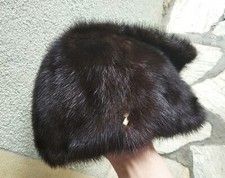 CHAPEAU CHAPKA FEMME EN VÉRITABLE VISON FABRICATION RUSSE TAILLE 57 NEUF