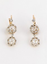 Dormeuses anciennes en or et