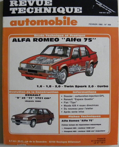 Revue technique automobile rta - automobile,