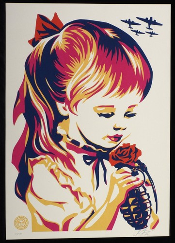 Shepard fairey war numbers - by,