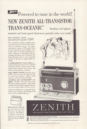 Vintage 1958 zenith - vintage,