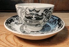 Tasse Et Sous Tasse Faïence