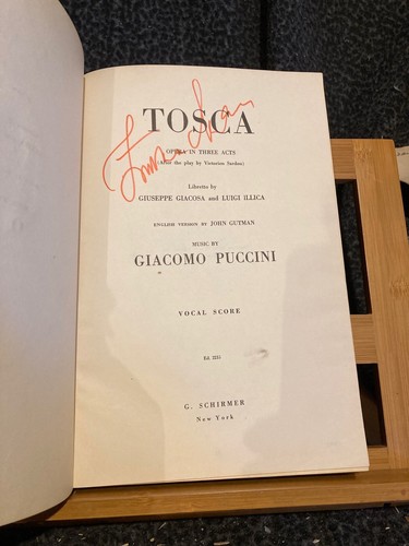 Puccini tosca partition chant - partition,