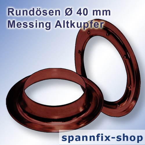Oeillets ronds mm - 40, laiton