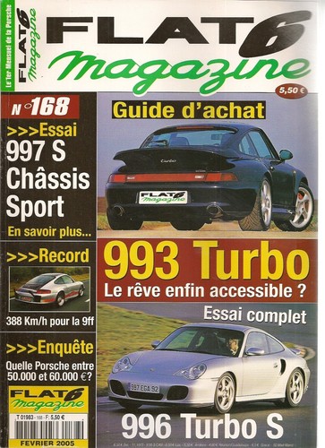 Flat 168 essai porsche - 168, 996