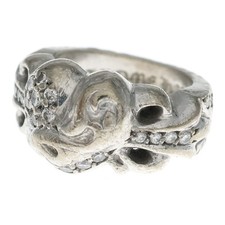 CHROME HEARTS 18K FLRL CRS HRT