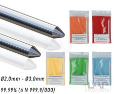 Silberelektroden Silberstäbe Argent Colloïdal 2,0 - 2,5 - 2,7 - 3,0mm 99,99 %