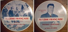 GUERRE D'ALGÉRIE/ POUJADE : DISCOURS 1958-9 / DE GAULLE/ TRÈS RARE DISQUE 33 t.