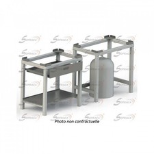 Support pour réchaud 2 feux gaz