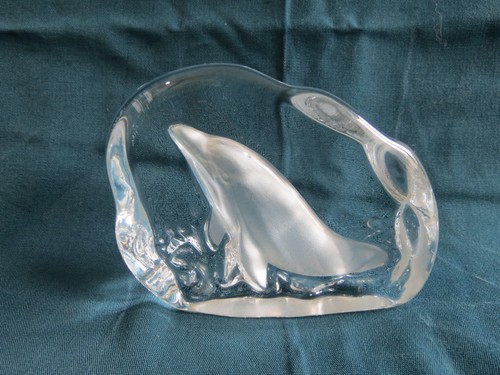 Presse papier cristal arques - cristal, d'arques