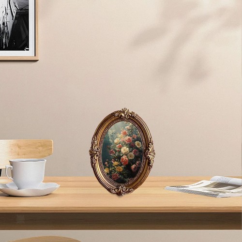 Cadre photo ovale - vintage, de