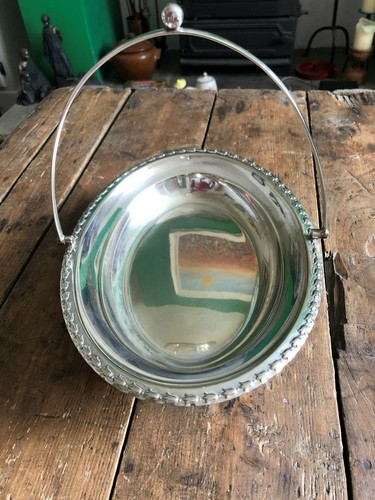 Silver plate handled serving - silver,