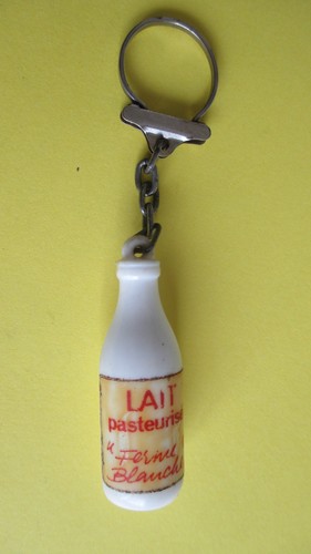 Porte clé vintage bouteille - clé,