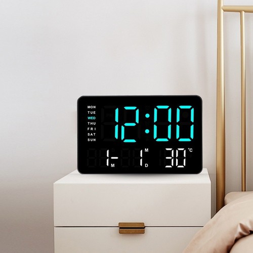 Horloge led numérique avec - led,