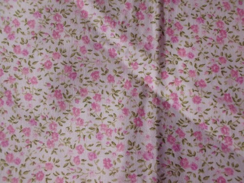 Coupons tissu petites fleurs - tissu,