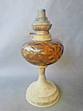 Lampe à pétrole ancienne marquée HS en laiton déco cuisine ancienne french lamp