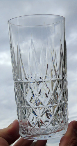 Verre orangeade cristal - verre,