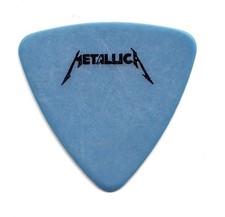 Métallica Jason Newsted Médiator De Basse Bleu Recto - Tournée Justice 1988