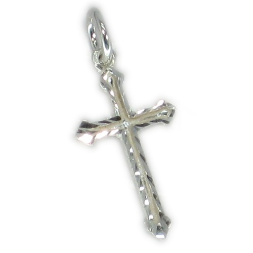 Pendentif croix argent - pendentif, en