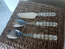 Grands Couverts Inox De Coutellerie De Thiers Ancien Avec Manches Torsadés 