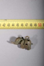 art africain perles africaines pendentif éléphant en bronze