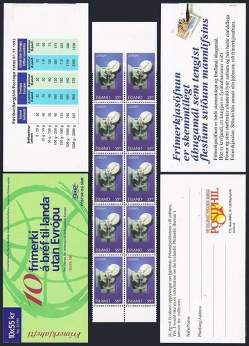Iceland 801a booklet mnh - 801a, booklet,mnh.mi